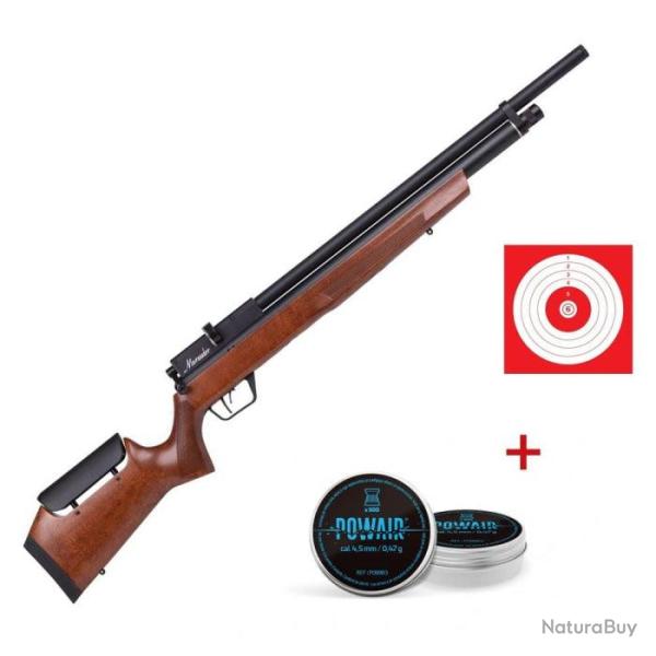 Carabine  plomb PCP Crosman Marauder bois 34J  - Cal 5.5 - Pack