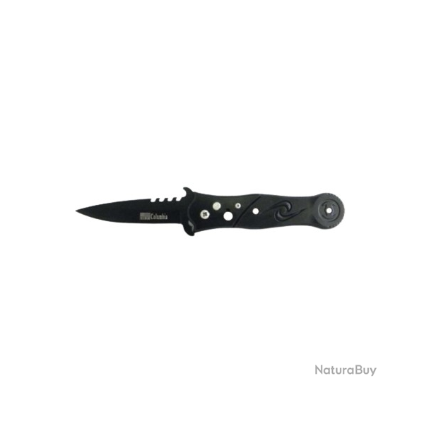 Couteau de poche automatique � ressort 21 cm acier / aluminium