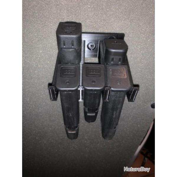 Support / rack de rangement pour 6 chargeurs de pistolet Cz