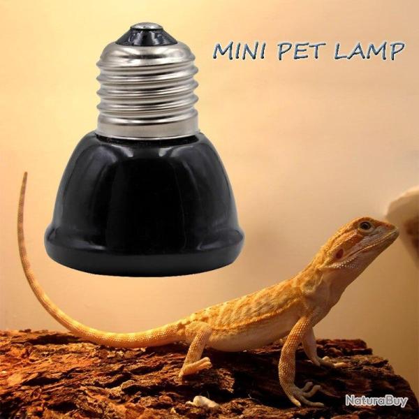 Mini Ampoule Chauffante Ceramique Noir pour Reptiles -100W 20260729082512