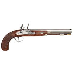 Pistolet Charles Moore Target &agrave; silex cal. 44