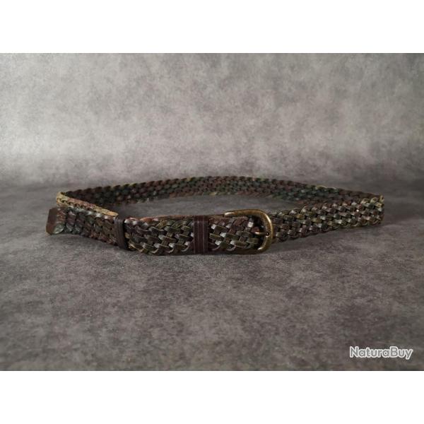 CEINTURE TRESSEE CUIR