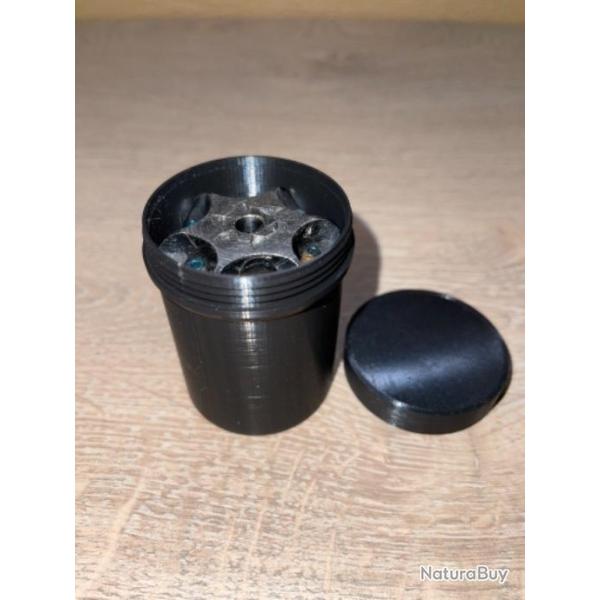 Boite noire pour barillet ruger old army calibre 44 poudre noire ( fermeture � vis )