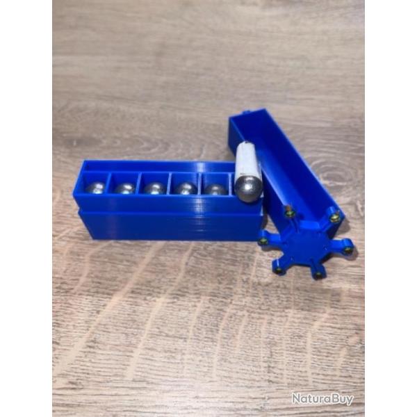 Boite bleu pour 6 cartouches papier combustible 44 poudre noire + 1 �toile porte amorces offerte.