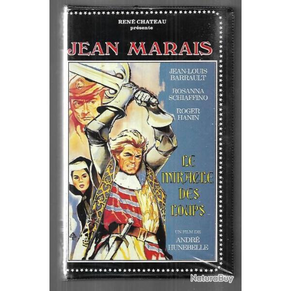 le miracle des loups. ren� chateau vid�o . moyen-age , jean marais vhs