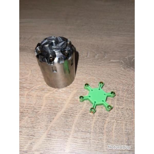 Etoile porte amorces verte claire pour revolver et pistolet � percussion poudre noire