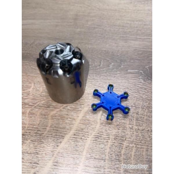 Etoile porte amorces bleu pour revolver et pistolet � percussion poudre noire