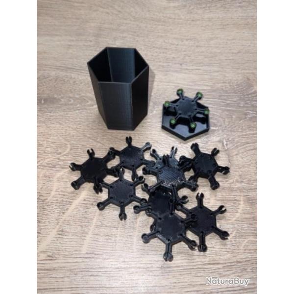 10 �toiles porte amorces noire pour revolver et pistolet � percussion poudre noire + boite offerte