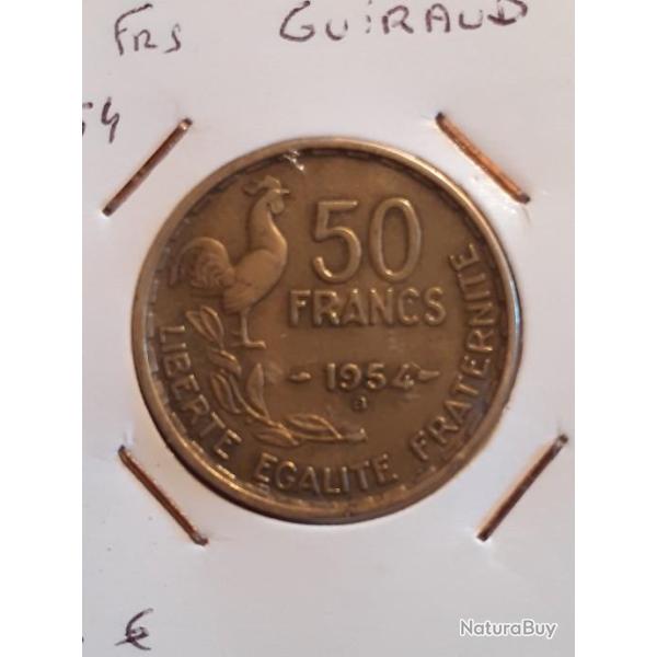 50 francs guiraud 1954 B en tb
