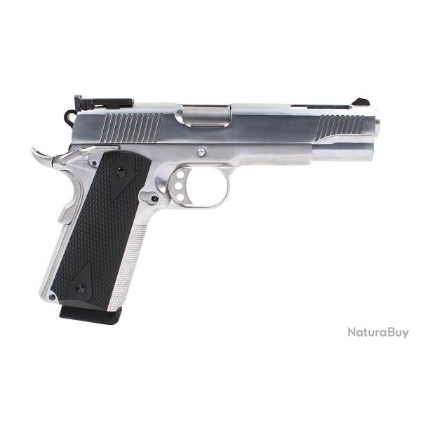 Rplique GBB 1911 NE1201 Chrome full metal gaz 1,0J