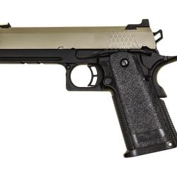 R&eacute;plique GBB Raven gaz Hi-Capa 4.3 Noir / Tan 0,9J