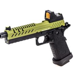 R&eacute;plique GBB gaz Hi-Capa 5.1 Noir / OD 1,0J + point rouge BDS