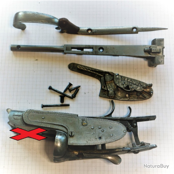 Pi�ces de fusil � platines cal 12