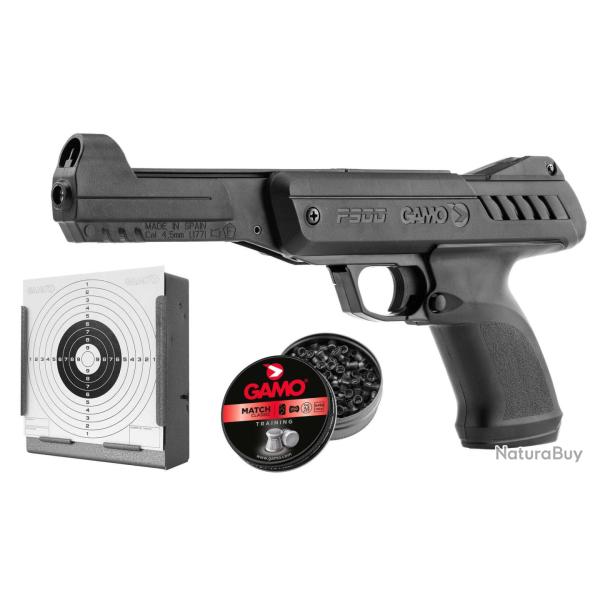 Pistolet GAMO P-900 IGT Gunset noir cal. 4,5 mm