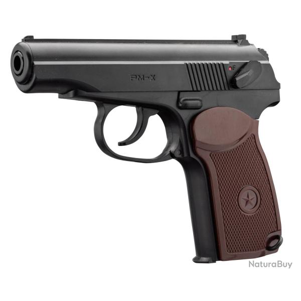 Pistolet Co2 culasse fixe BORNER PM-X cal. 4.5mm BB's