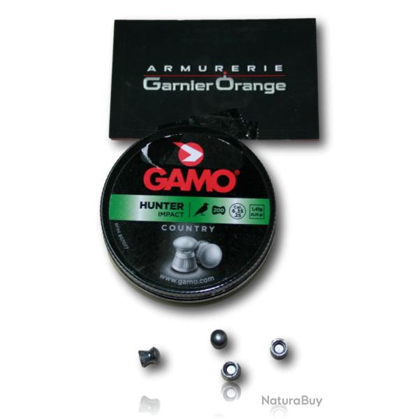 PLOMBS GAMO HUNTER IMPACT CAL 6.35 1.41G BTE 200
