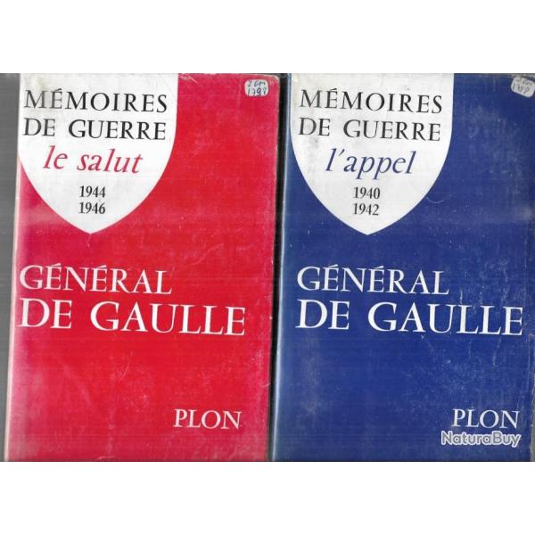 m�moires de guerre en 3 volumes , de charles de gaulle , l'appel , l'unit� le salut 1940-1946 + dvd