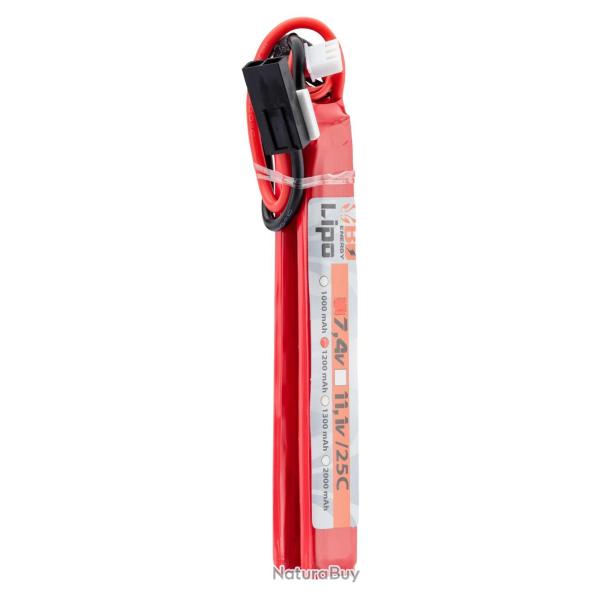 2 sticks batterie Lipo 2S 7.4V 1200mAh 25C Mini TAMYIA