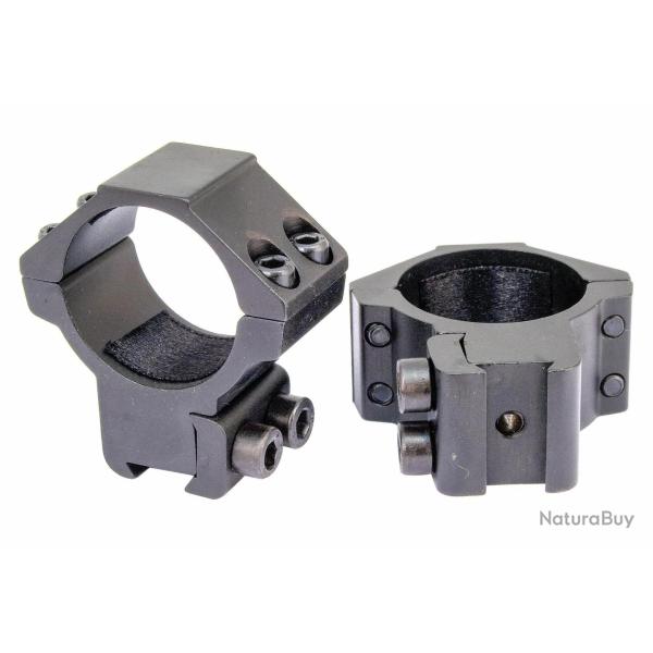 Colliers de montage rail 11 mm double serrage BTR diam 30