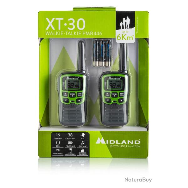 Paire de talkies walkies XT30 PMR 446