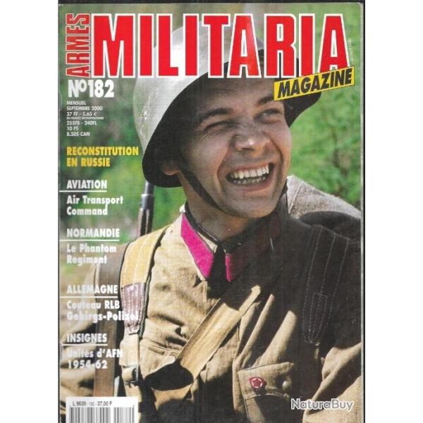 Militaria magazine 182 �puis� �diteur, couteau rlb , cantines de gare 39-40 croix rouge fran�aise,