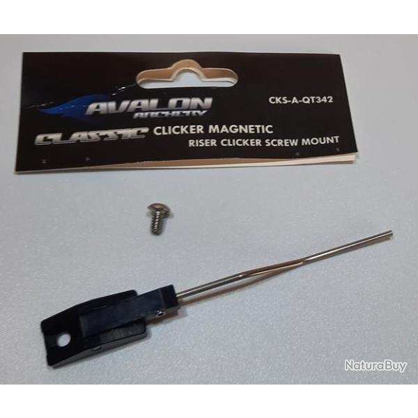 Clicker Magnetique Avalon Classic - Montage avec Vis sur Poignee Riser Clicker Screw Mount