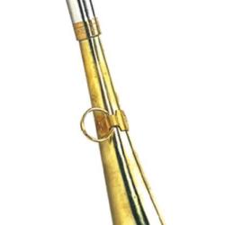 Corne de poche plate 16 cm laiton poli - Elless