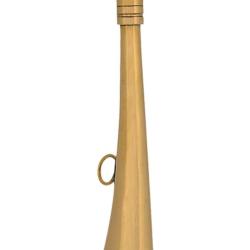 Corne plate Compi&egrave;gne 12 cm laiton poli