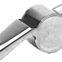 Sifflet Elless en cuivre nickel&eacute; &agrave; roulette