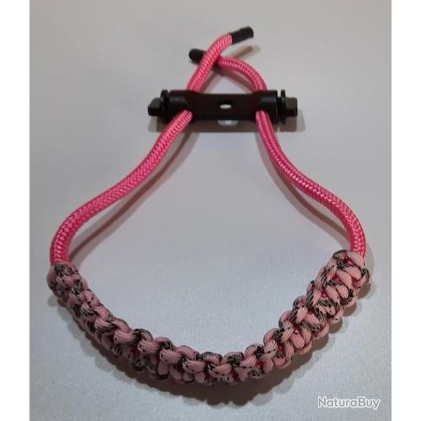 Dragonne d'Arc Avalon Tec X Ajustable Sling Lock Mount Rose