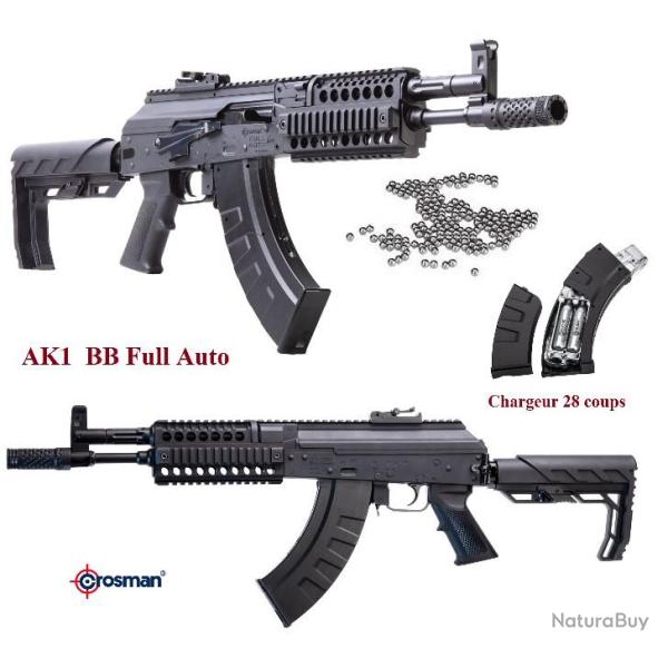 Carabine co2 AK1 full auto   Cal. 4.5 Bille  Acier