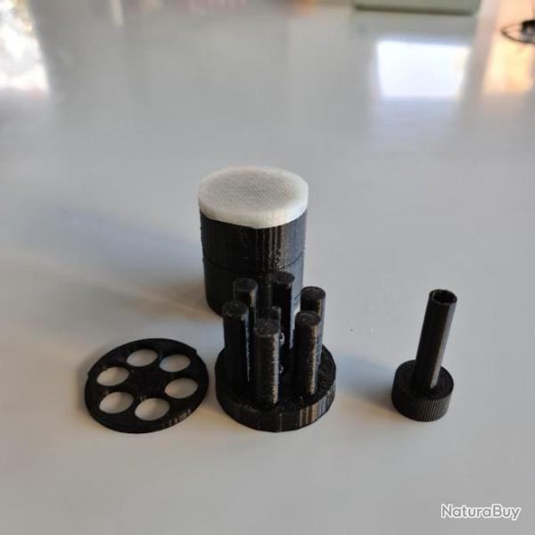 Kit de rechargement rapide rglable poudre noire Remington 1858 - 1 cylindre