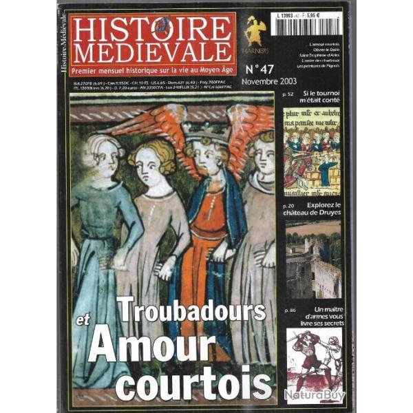 histoire m�di�vale 47, secrets d'un maitre d'armes, tournois, troubadours , l'�p�e longue,