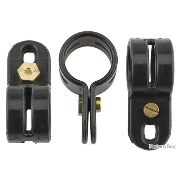 Bagues d'attache en plastique oie.vert fluo - Diamtre 16 mm