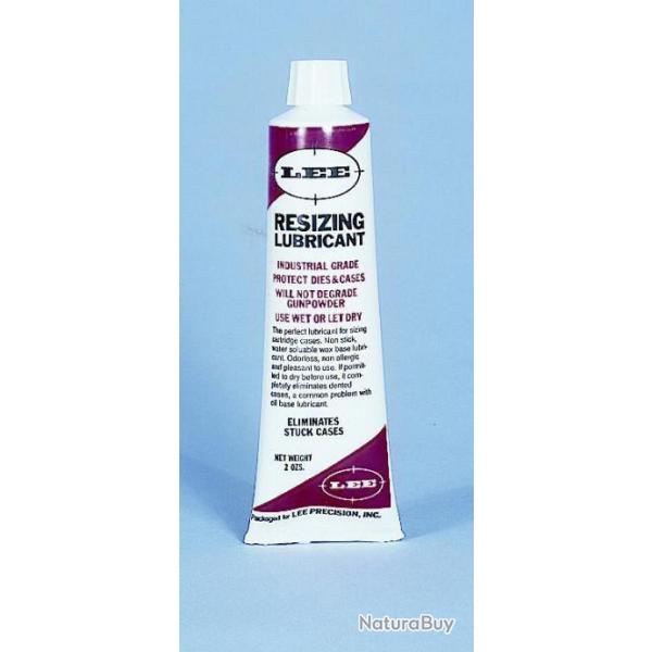 Tube de lubrifiant pour recalibrage de douilles LEE RESIZING LUBE