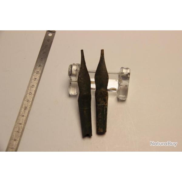 EMBOUT DE  BAGUETTE  DE FUSIL  ANGLAIS BROWN -BESS  DE  FOUILLE  1ER EMPIRE