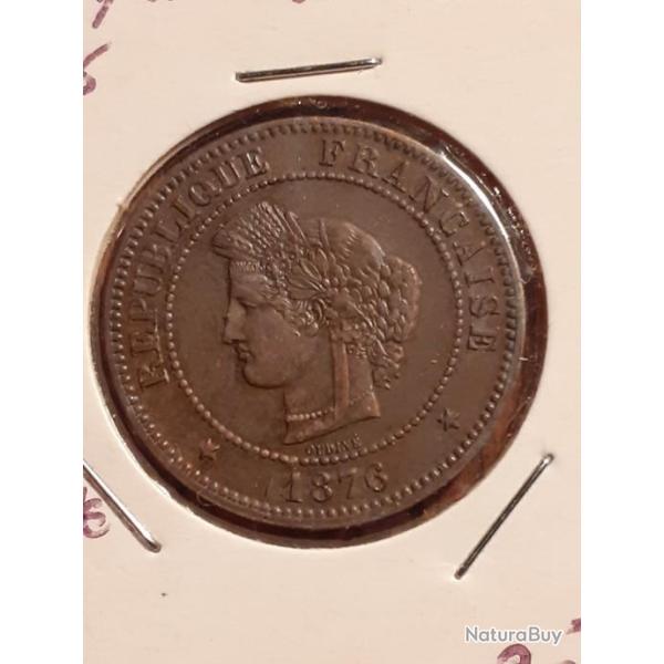 5 centimes C�r�s 1876 A en sup