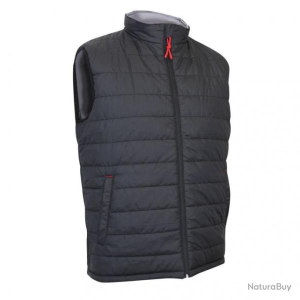 Gilet matelass� sans manches r�versible noir/gris LMA REBEL 2 / S Noir / Gris