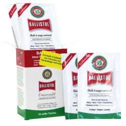 Bo&icirc;te de 10 lingettes huile universelle - Ballistol