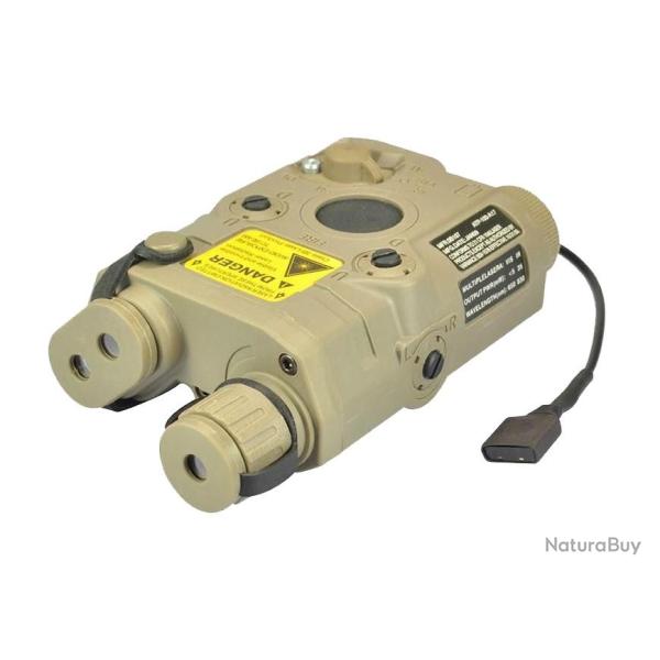 Boitier PEQ-15 BOX avec laser rouge classe 2 Tan