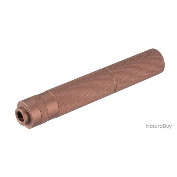 Silencieux aluminium 195mm Knurled Mock Dark Earth