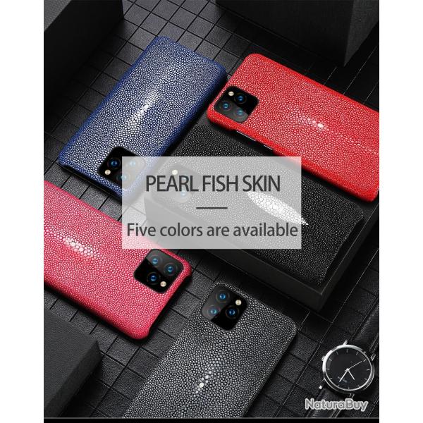 Coque Luxe iPhone Cuir Raie Stingray Galuchat-Au Choix-iPhone 5S 20260729082512