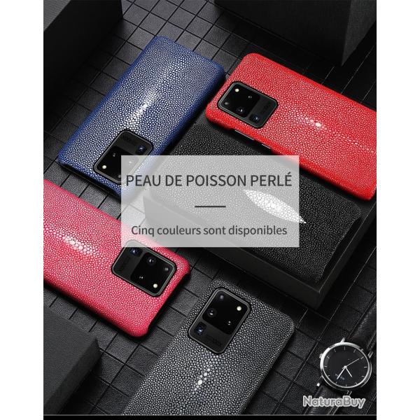 Coque Samsung Cuir Raie Stingray Galuchat-Au Choix-Galaxy A41 20260729082512