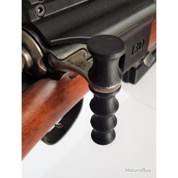 Leviers d'armement lisse, stri� et ergonomique pour Schmidt Rubin 1889, 96/11, G11, K11 et K31