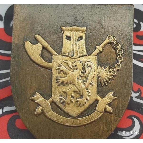 Blason � l'�ffigie du 3� Bataillon Parachutiste Belge avec accroche au dos