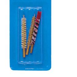 Set de trois brosses pour armes &agrave; canon ray&eacute;.Cal.6 mm