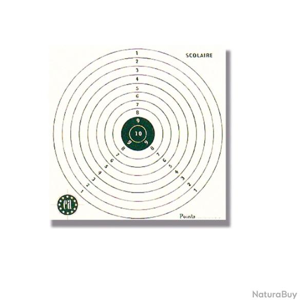 1000 carton-cibles 15 x 15 cm