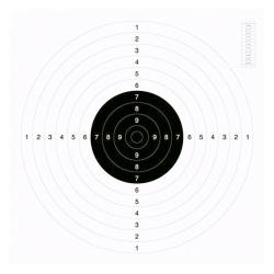 100 cartons-cibles 53 x 53 cm C50 blancs