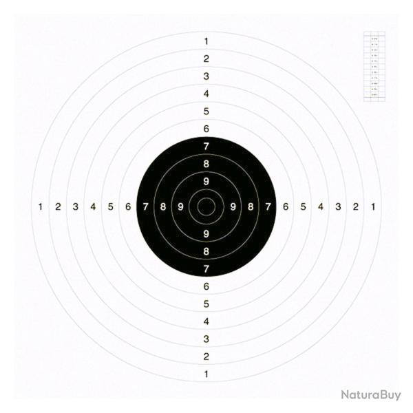 100 cartons-cibles 53 x 53 cm C50 blancs