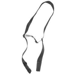 Sangle 2 points d&eacute;grafable avec attache crocodile Noire